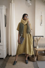 Linen Stole Ombre - Pale Moss Linen Stole Ombre - Pale Moss