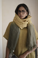 Linen Stole Ombre - Pale Moss Linen Stole Ombre - Pale Moss