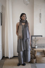 Linen Stole Ombre - Chocolate Linen Stole Ombre - Chocolate
