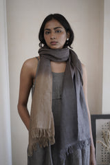 Linen Stole Ombre - Chocolate Linen Stole Ombre - Chocolate