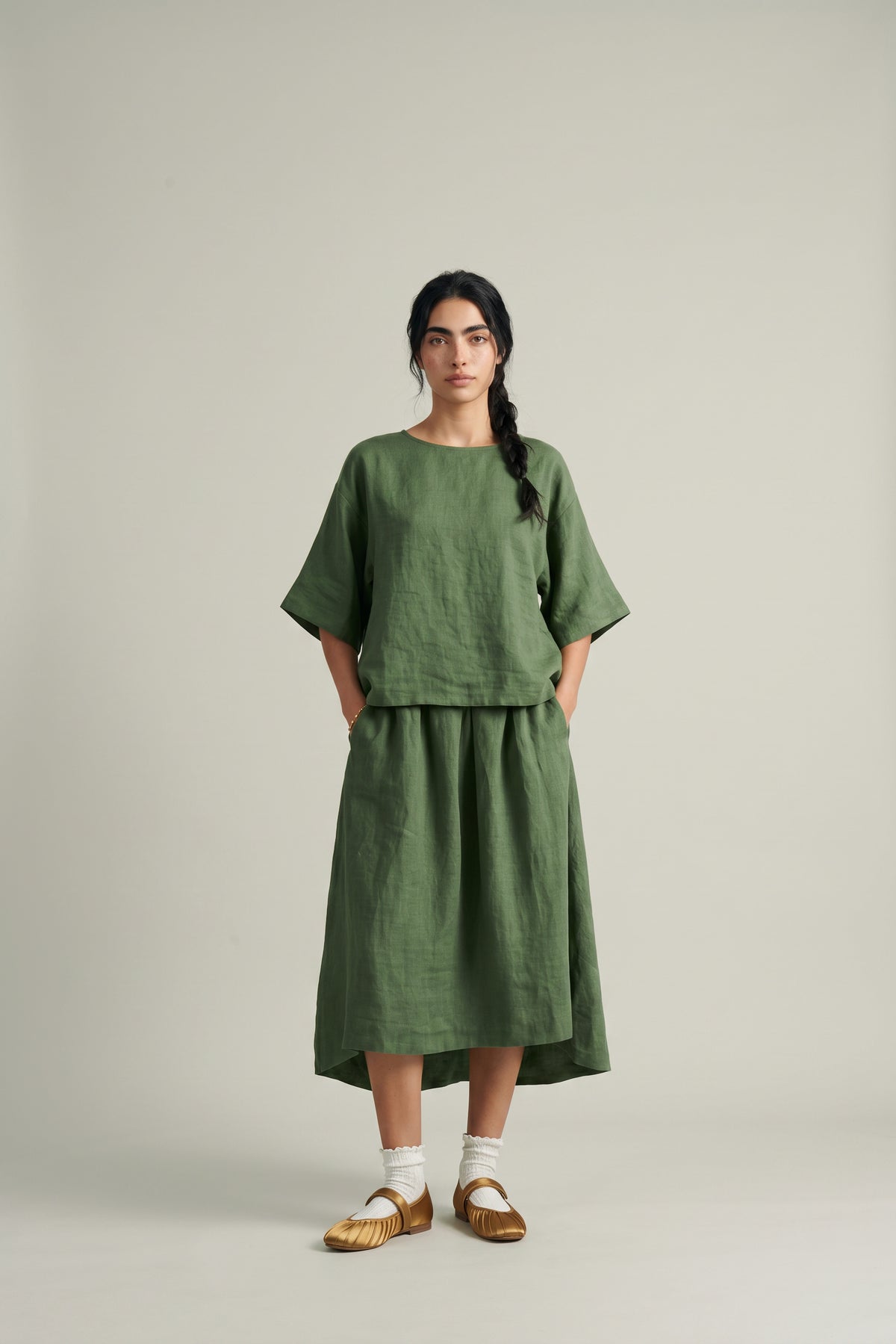 as of now set sage green