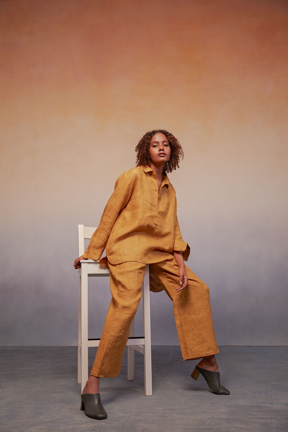 oversized set mustard