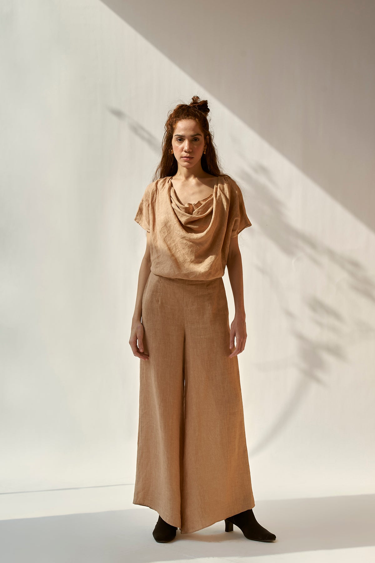 cowl set khaki