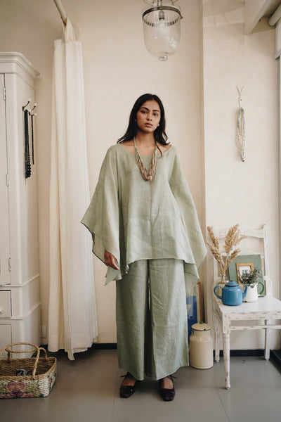 kaftan overlay pastel green