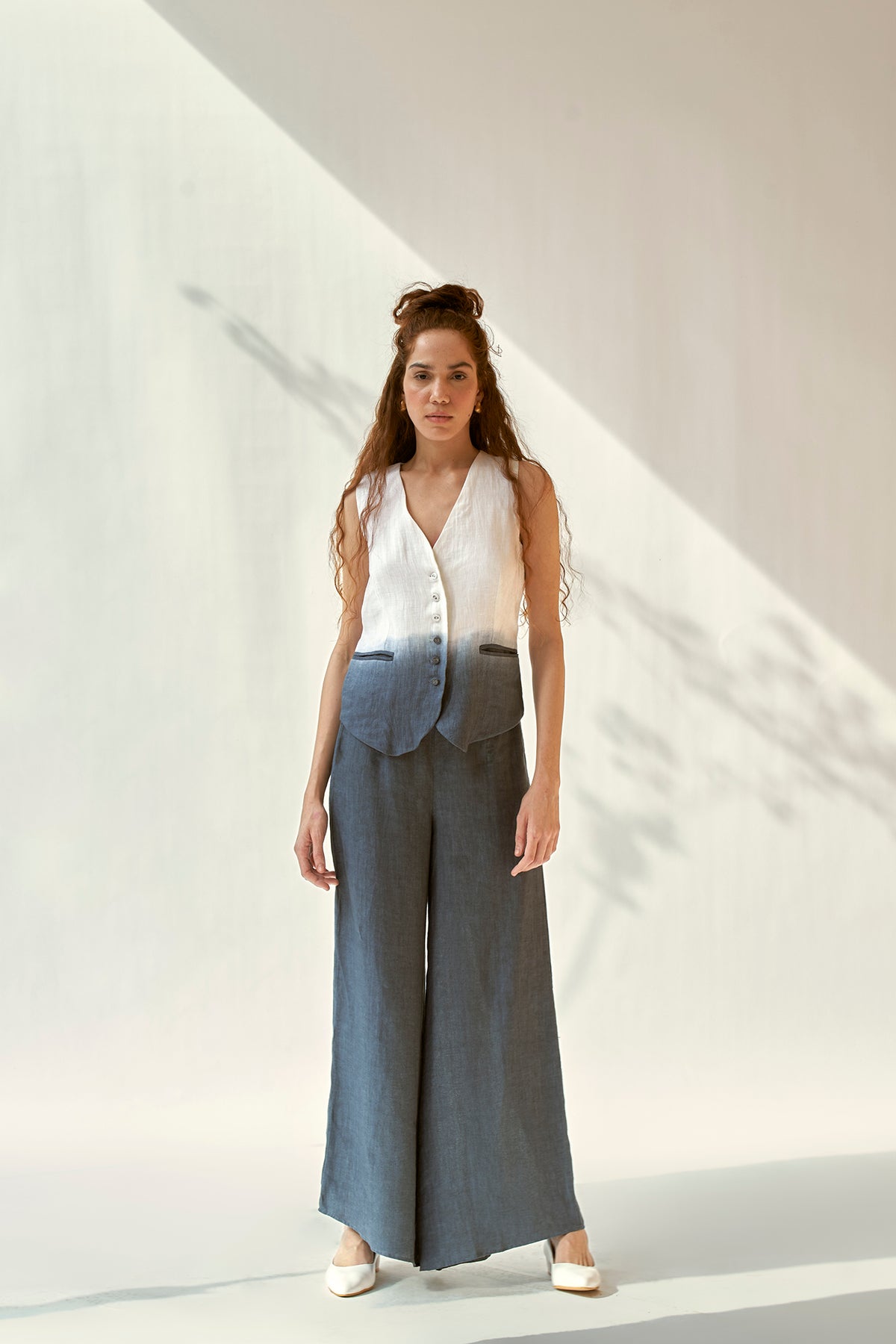 here she goes ivory + deep blue
