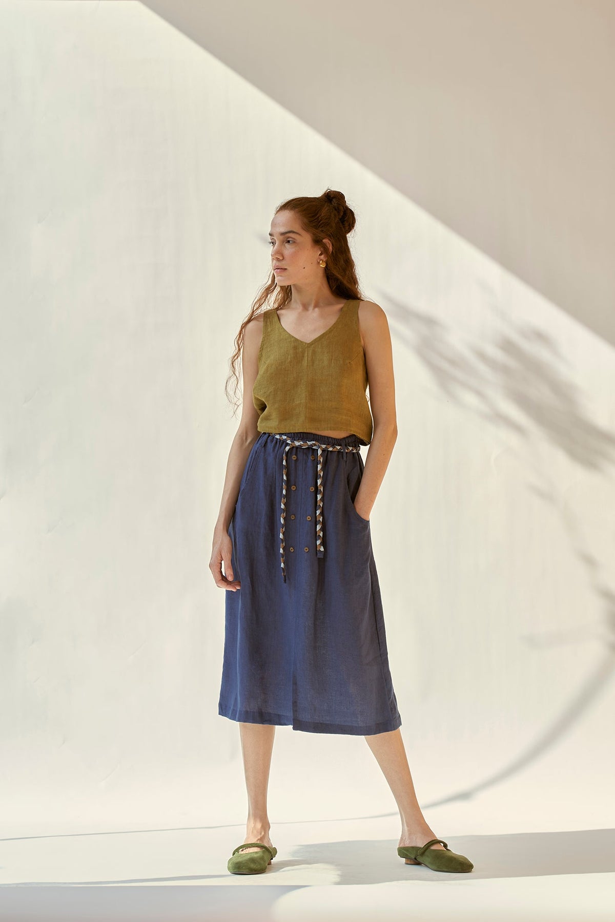 weekday skirt indigo