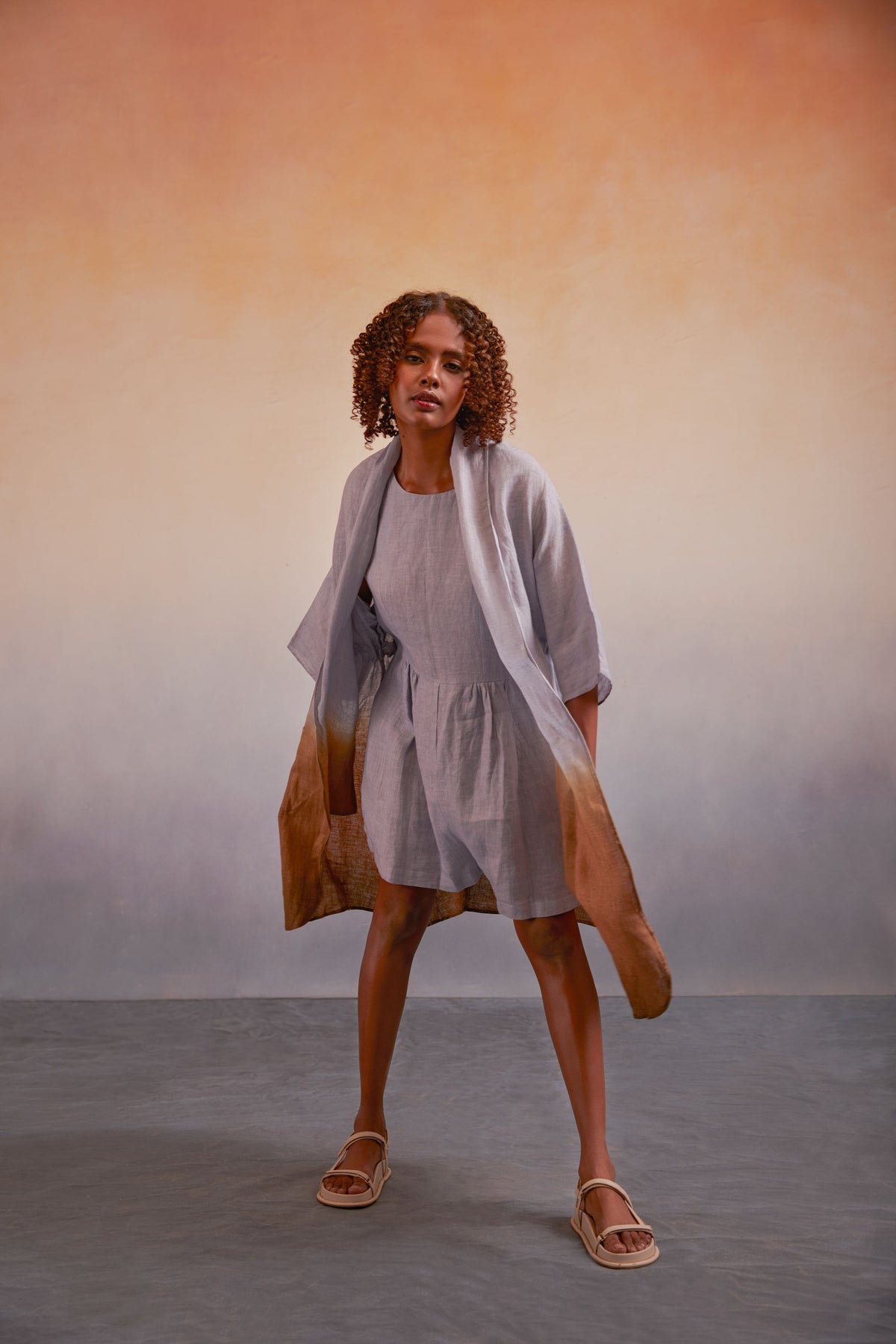 joy Suit Ombre smoke blue + pondi khaki
