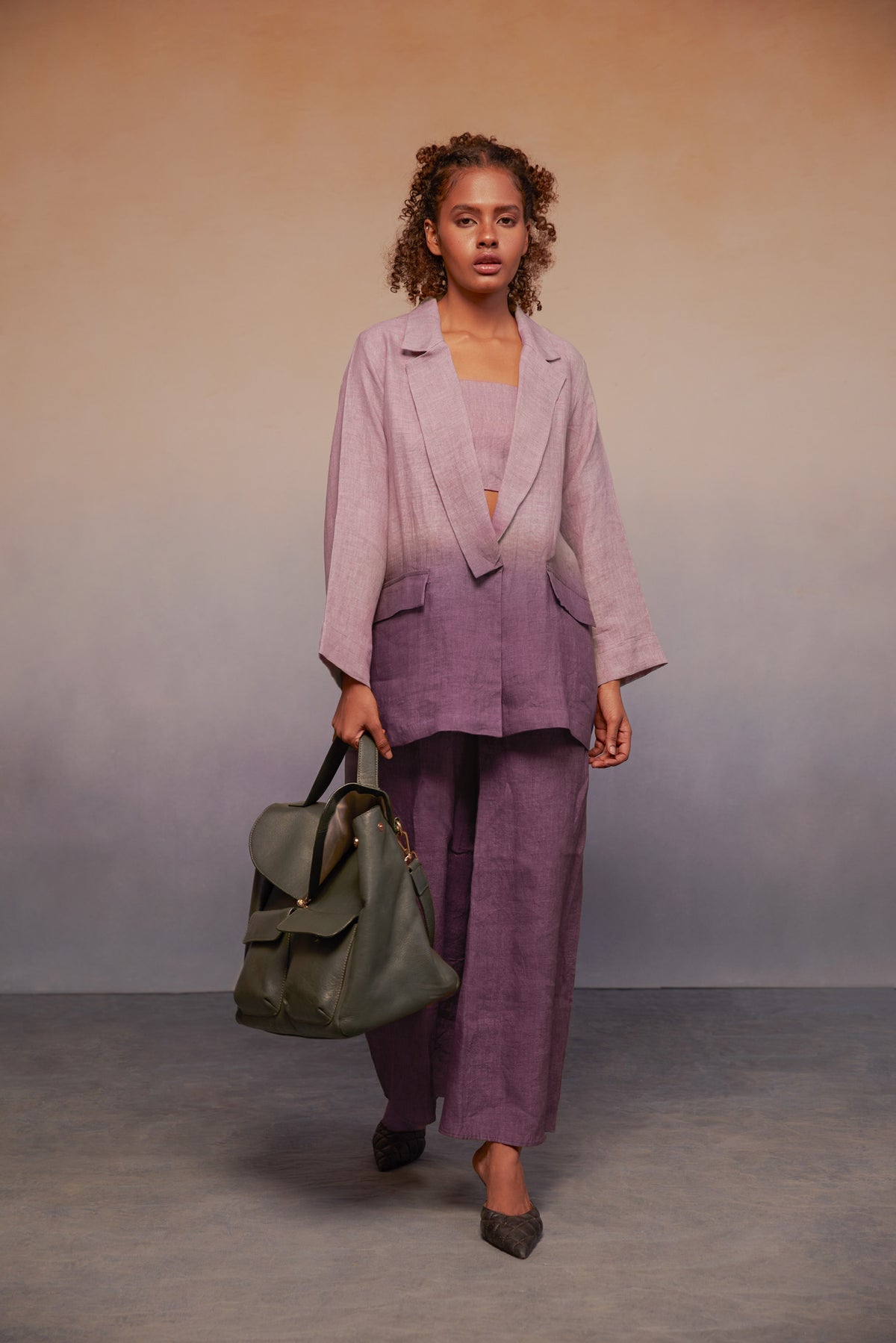 classic suit lavender + plum