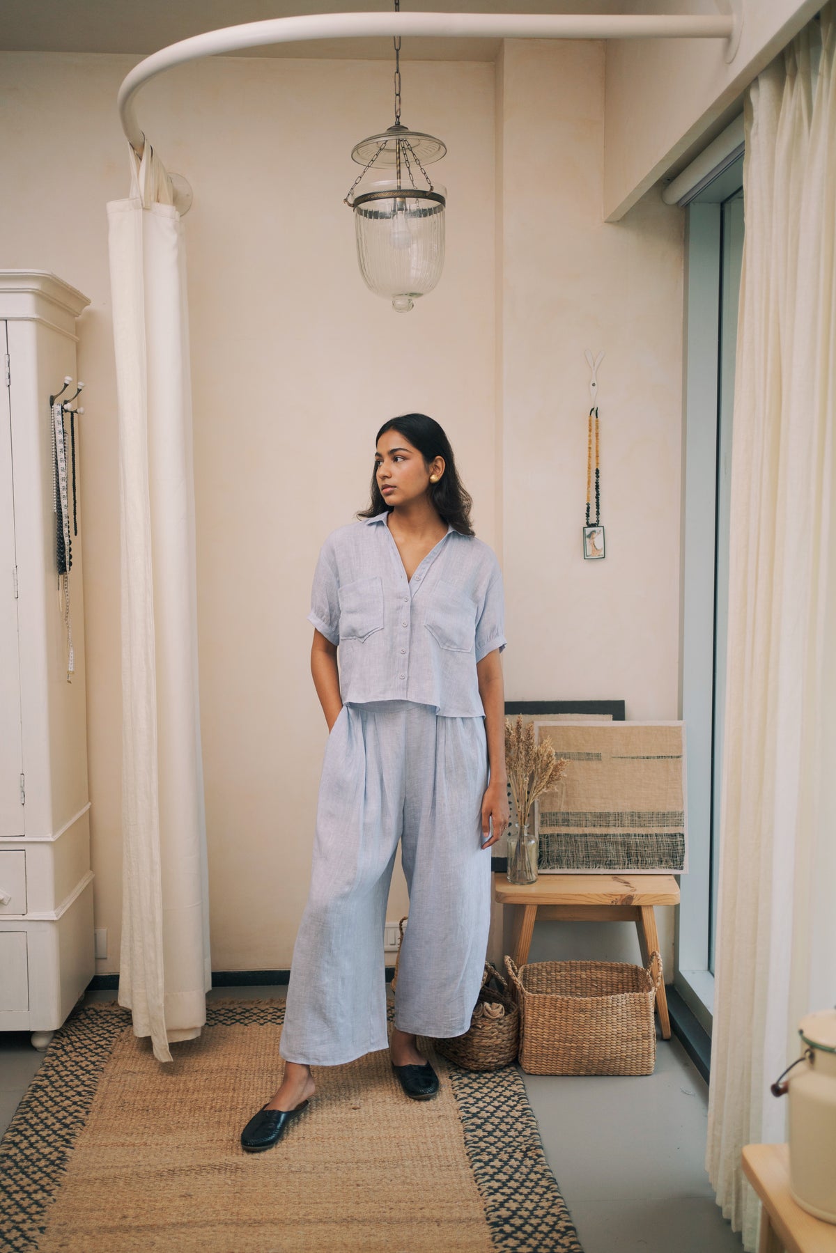 crop set powder Blue