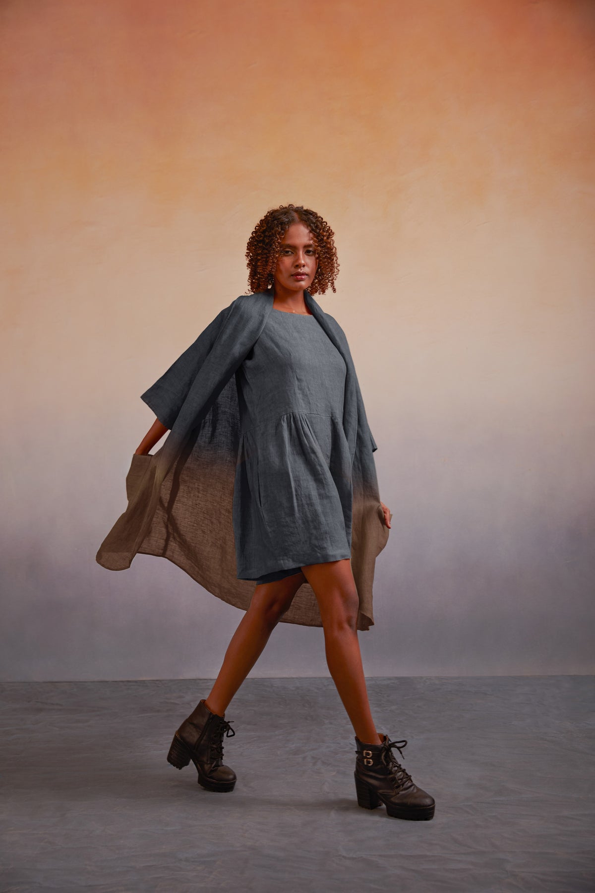 joy Suit Ombre greyish blue + cocoa