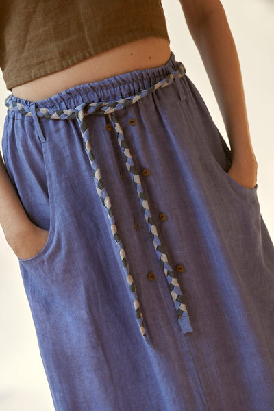 weekday skirt santorini blue
