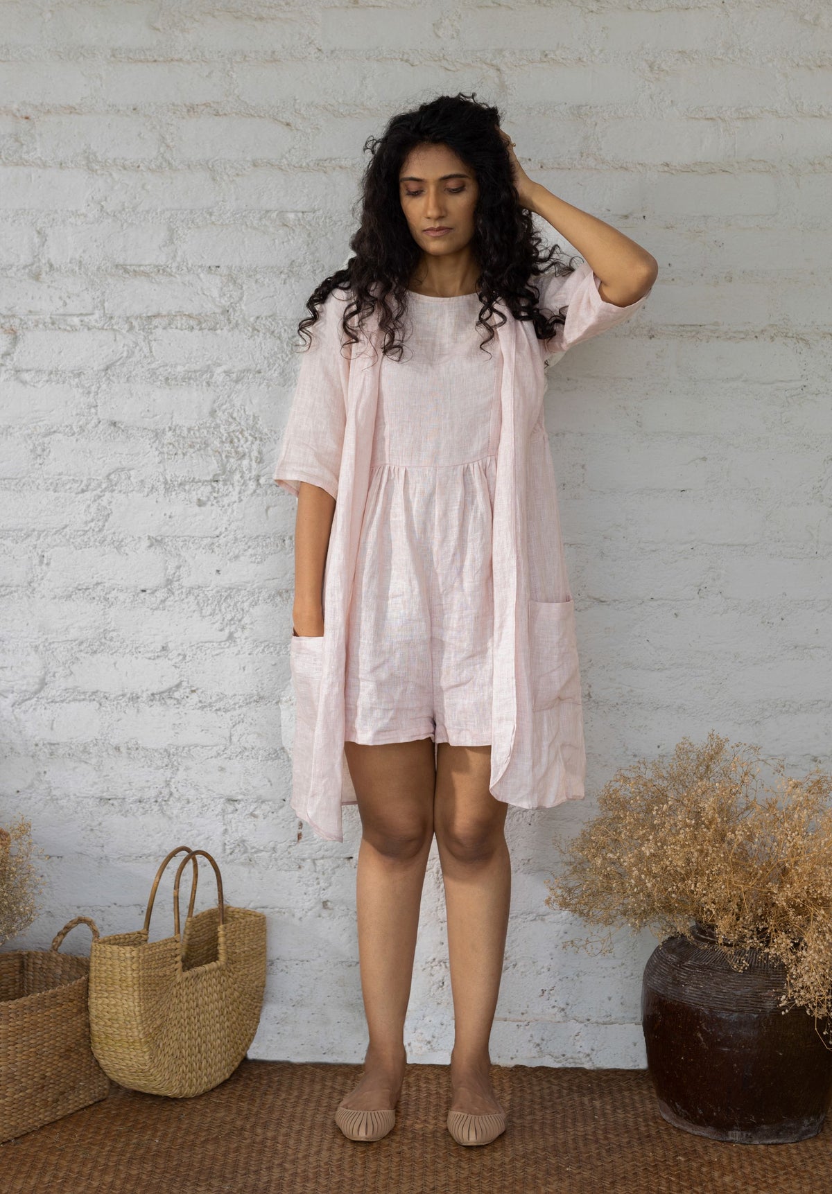joy suit solid paeony pink