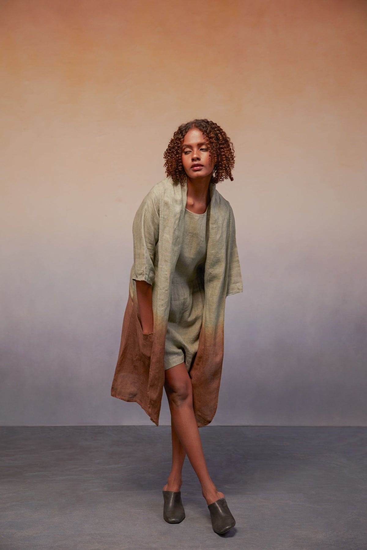 joy Suit Ombre pastel green + cocoa