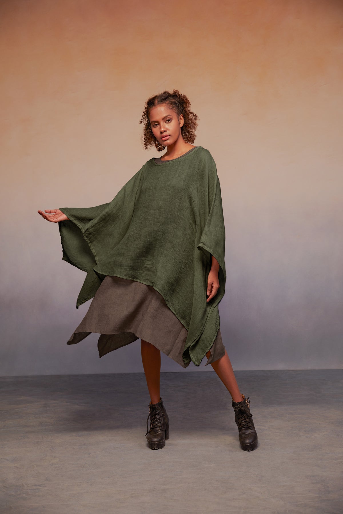 kaftan olive green