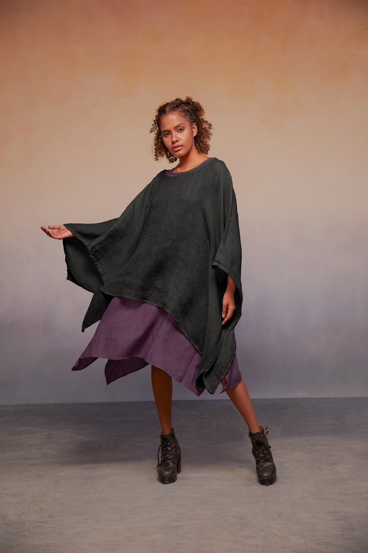kaftan charcoal