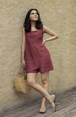 Skater Linen Jumpsuit