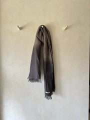 Linen Stole Ombre -Grey