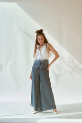here she goes ivory + deep blue