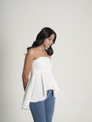 Linen Teasing Top