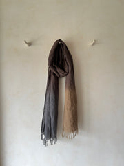 Linen Stole Ombre - Chocolate