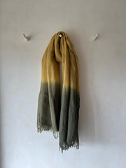 Linen Stole Ombre - Pale Moss