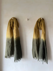 Linen Stole Ombre - Pale Moss