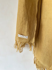 Linen Stole Ombre - Ivory