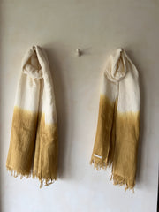 Linen Stole Ombre - Ivory