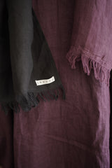 Linen Stole Ombre - Wine