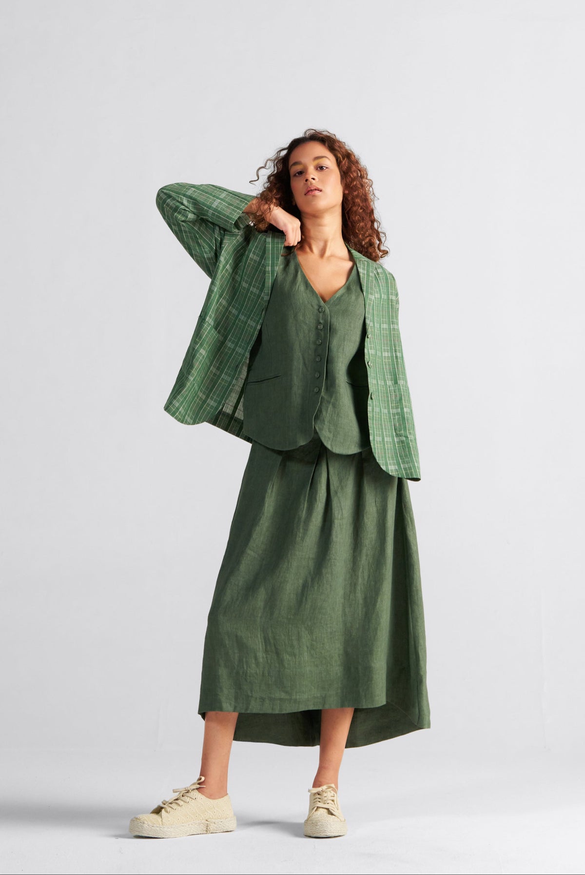 Tea Room Blazer Garden Green