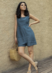 Skater Linen Jumpsuit