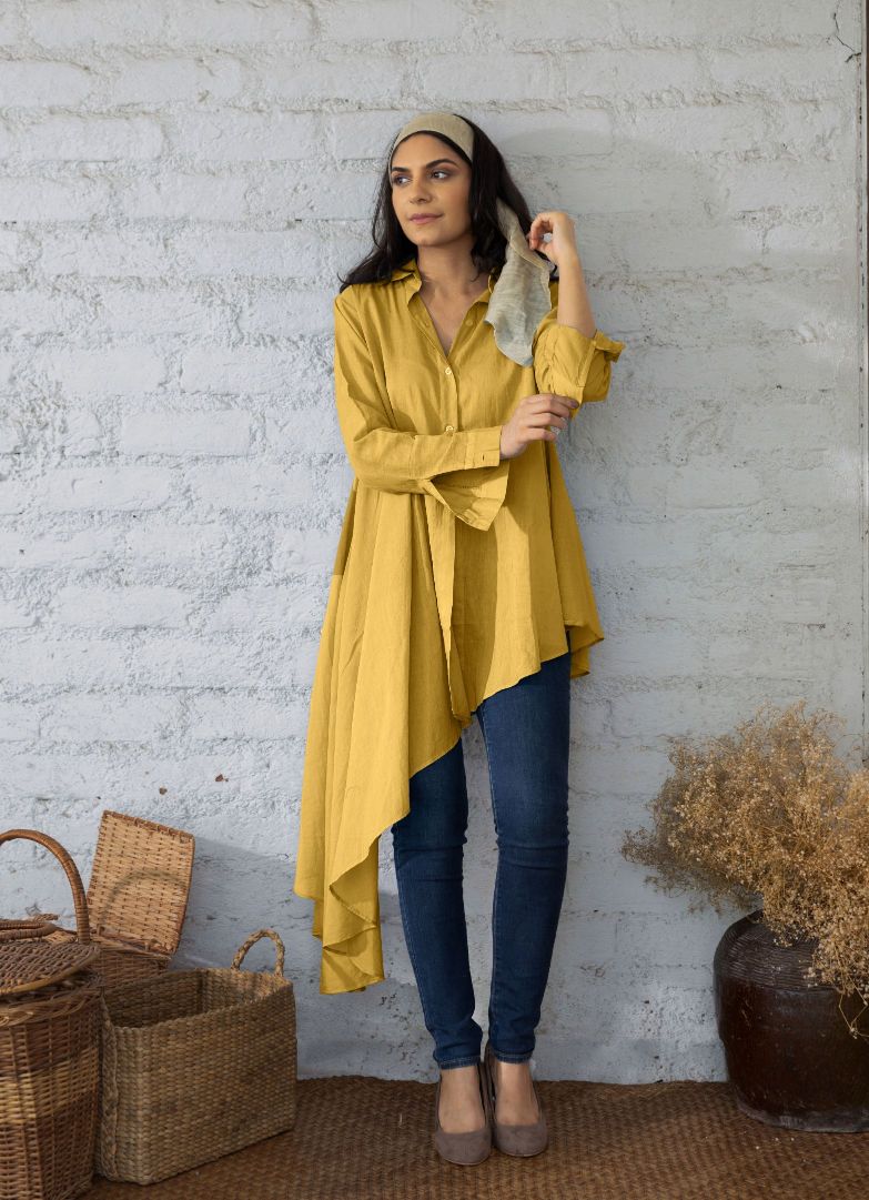 Flowy Shirt Mul Yellow